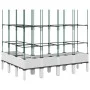 Blumenkasten mit weißem PP-Gitter 160x120x142,5 cm von vidaXL, Töpfe und Pflanzgefäße - Ref: Foro24-367969, Preis: 104,57 €, ...