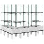 Blumenkasten mit weißem PP-Gitter 160x120x142,5 cm von vidaXL, Töpfe und Pflanzgefäße - Ref: Foro24-367969, Preis: 105,85 €, ...