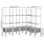 Blumenkasten mit weißem PP-Gitter 160x120x142,5 cm von vidaXL, Töpfe und Pflanzgefäße - Ref: Foro24-367969, Preis: 104,57 €, ...