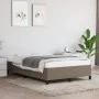Taupe gray fabric bed frame 120x190 cm by vidaXL, Beds and slatted bases - Ref: Foro24-379512, Price: 93,97 €, Discount: %