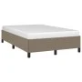 Taupe gray fabric bed frame 120x190 cm by vidaXL, Beds and slatted bases - Ref: Foro24-379512, Price: 93,97 €, Discount: %