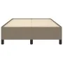 Taupe gray fabric bed frame 120x190 cm by vidaXL, Beds and slatted bases - Ref: Foro24-379512, Price: 93,97 €, Discount: %