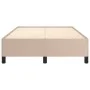 Estructura de cama cuero sintético color capuchino 120x190 cm de vidaXL, Camas y somieres - Ref: Foro24-379527, Precio: 101,5...