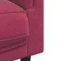 Sofá con cojines 3 plazas terciopelo rojo tinto de vidaXL, Sofás - Ref: Foro24-372646, Precio: 271,97 €, Descuento: %