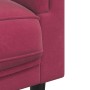 Sofá con cojines 3 plazas terciopelo rojo tinto by vidaXL, Sofas - Ref: Foro24-372646, Price: 273,97 €, Discount: %