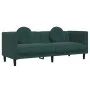 Sofá con cojines 3 plazas terciopelo verde oscuro by vidaXL, Sofas - Ref: Foro24-372644, Price: 309,51 €, Discount: %