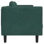 Sofá con cojines 3 plazas terciopelo verde oscuro by vidaXL, Sofas - Ref: Foro24-372644, Price: 309,51 €, Discount: %