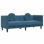 Sofá con cojines 3 plazas terciopelo azul by vidaXL, Sofas - Ref: Foro24-372650, Price: 272,01 €, Discount: %