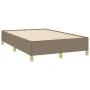 Taupe gray fabric bed frame 120x190 cm by vidaXL, Beds and slatted bases - Ref: Foro24-379519, Price: 89,78 €, Discount: %