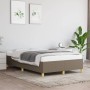 Taupe gray fabric bed frame 120x190 cm by vidaXL, Beds and slatted bases - Ref: Foro24-379519, Price: 90,88 €, Discount: %