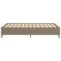 Taupe gray fabric bed frame 120x190 cm by vidaXL, Beds and slatted bases - Ref: Foro24-379519, Price: 89,78 €, Discount: %