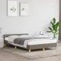 Estructura de cama con cabecero tela gris taupe 120x190 cm de vidaXL, Camas y somieres - Ref: Foro24-379538, Precio: 96,96 €,...