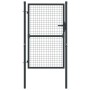 Gartengittertor aus grau verzinktem Stahl, 100 x 175 cm von vidaXL, Gartentore - Ref: Foro24-145772, Preis: 158,67 €, Rabatt: %