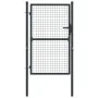 Gartengittertor aus grau verzinktem Stahl, 100 x 175 cm von vidaXL, Gartentore - Ref: Foro24-145772, Preis: 156,01 €, Rabatt: %