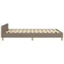 Estructura de cama con cabecero tela gris taupe 120x190 cm de vidaXL, Camas y somieres - Ref: Foro24-379538, Precio: 96,96 €,...