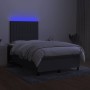 Boxspringbett mit Matratze und dunkelbraunem LED-Stoff 120x190 cm von vidaXL, Betten und Lattenroste - Ref: Foro24-3270212, P...