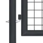 Gartengittertor aus grau verzinktem Stahl, 100 x 175 cm von vidaXL, Gartentore - Ref: Foro24-145772, Preis: 156,01 €, Rabatt: %