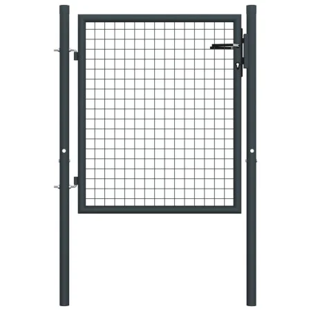 Gartentor aus verzinktem Stahlgeflecht, grau, 100x125 cm. von vidaXL, Gartentore - Ref: Foro24-145771, Preis: 134,98 €, Rabat...