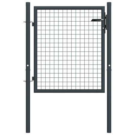 Puerta de malla de jardín acero galvanizado gris 100x125 cm by vidaXL, garden gates - Ref: Foro24-145771, Price: 134,82 €, Di...
