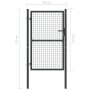 Garden mesh gate gray galvanized steel 400x125 cm by vidaXL, garden gates - Ref: Foro24-145774, Price: 222,26 €, Discount: %