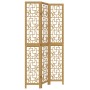 Biombo separador de 3 paneles madera maciza paulownia marrón by vidaXL, Room dividers - Ref: Foro24-358864, Price: 96,85 €, D...