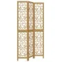Biombo separador de 3 paneles madera maciza paulownia marrón by vidaXL, Room dividers - Ref: Foro24-358864, Price: 95,23 €, D...