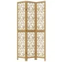 Biombo separador de 3 paneles madera maciza paulownia marrón by vidaXL, Room dividers - Ref: Foro24-358864, Price: 95,23 €, D...