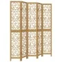 Biombo separador de 5 paneles madera maciza paulownia marrón by vidaXL, Room dividers - Ref: Foro24-358872, Price: 130,20 €, ...