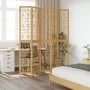 Biombo separador de 5 paneles madera maciza paulownia marrón by vidaXL, Room dividers - Ref: Foro24-358872, Price: 130,20 €, ...