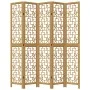 Biombo separador de 5 paneles madera maciza paulownia marrón by vidaXL, Room dividers - Ref: Foro24-358872, Price: 130,20 €, ...
