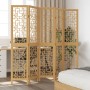 Biombo separador de 5 paneles madera maciza paulownia marrón by vidaXL, Room dividers - Ref: Foro24-358870, Price: 124,30 €, ...