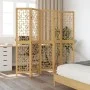 Biombo separador de 5 paneles madera maciza paulownia marrón by vidaXL, Room dividers - Ref: Foro24-358870, Price: 115,57 €, ...