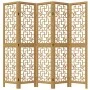 Biombo separador de 5 paneles madera maciza paulownia marrón by vidaXL, Room dividers - Ref: Foro24-358870, Price: 115,57 €, ...