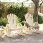 Sillas mecedoras Adirondack 2 uds madera maciza de abeto