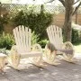 Sillas mecedoras Adirondack 2 uds madera maciza de abeto de vidaXL, Sillas de jardín - Ref: Foro24-3207119, Precio: 301,76 €,...