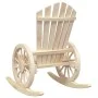 Sillas mecedoras Adirondack 2 uds madera maciza de abeto de vidaXL, Sillas de jardín - Ref: Foro24-3207119, Precio: 301,76 €,...