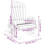 Adirondack Schaukelstühle, 2 Stück Massivholz aus Fichtenholz. von vidaXL, Gartenstühle - Ref: Foro24-3207119, Preis: 294,83 ...