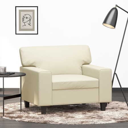 Sillón cuero sintético crema 60 cm by vidaXL, Sofas - Ref: Foro24-359408, Price: 152,42 €, Discount: %
