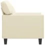 Sillón cuero sintético crema 60 cm by vidaXL, Sofas - Ref: Foro24-359408, Price: 150,43 €, Discount: %