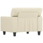 Sillón cuero sintético crema 60 cm by vidaXL, Sofas - Ref: Foro24-359408, Price: 152,42 €, Discount: %