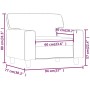 Kunstledersessel in Cremefarbe, 60 cm. von vidaXL, Sofas - Ref: Foro24-359408, Preis: 152,33 €, Rabatt: %