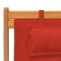 Faltbare Strandstühle, 2 Stück, roter Stoff. von vidaXL, Gartenstühle - Ref: Foro24-3214480, Preis: 120,49 €, Rabatt: %
