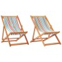 Faltbare Strandstühle, 2 Stück, bunte Stoffe von vidaXL, Gartenstühle - Ref: Foro24-3214494, Preis: 103,00 €, Rabatt: %