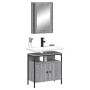 Set de muebles de baño 2 pzas madera contrachapada gris sonoma by vidaXL, Bathroom furniture - Ref: Foro24-3214778, Price: 98...