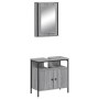 Badezimmermöbel-Set, 2-teilig, aus grauer Sonoma-Sperrholz-Möbelplatte. von vidaXL, Badezimmermöbel - Ref: Foro24-3214778, Pr...