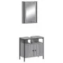 Set de muebles de baño 2 pzas madera contrachapada gris sonoma by vidaXL, Bathroom furniture - Ref: Foro24-3214778, Price: 98...