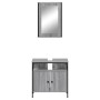 Set de muebles de baño 2 pzas madera contrachapada gris sonoma by vidaXL, Bathroom furniture - Ref: Foro24-3214778, Price: 98...
