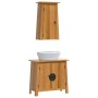 Zweiteiliges Badezimmermöbelset aus massiver Kiefer. von vidaXL, Badezimmermöbel - Ref: Foro24-3223459, Preis: 297,45 €, Raba...
