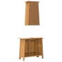 Zweiteiliges Badezimmermöbelset aus massiver Kiefer. von vidaXL, Badezimmermöbel - Ref: Foro24-3223459, Preis: 297,45 €, Raba...