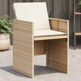 Gartenstühle mit Kissen, 4 Stück, aus synthetischem Rattan in Beige. von vidaXL, Gartenstühle - Ref: Foro24-4007439, Preis: 2...